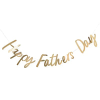 Gold Happy Father's Day Letter Banner (2m) Father's Day