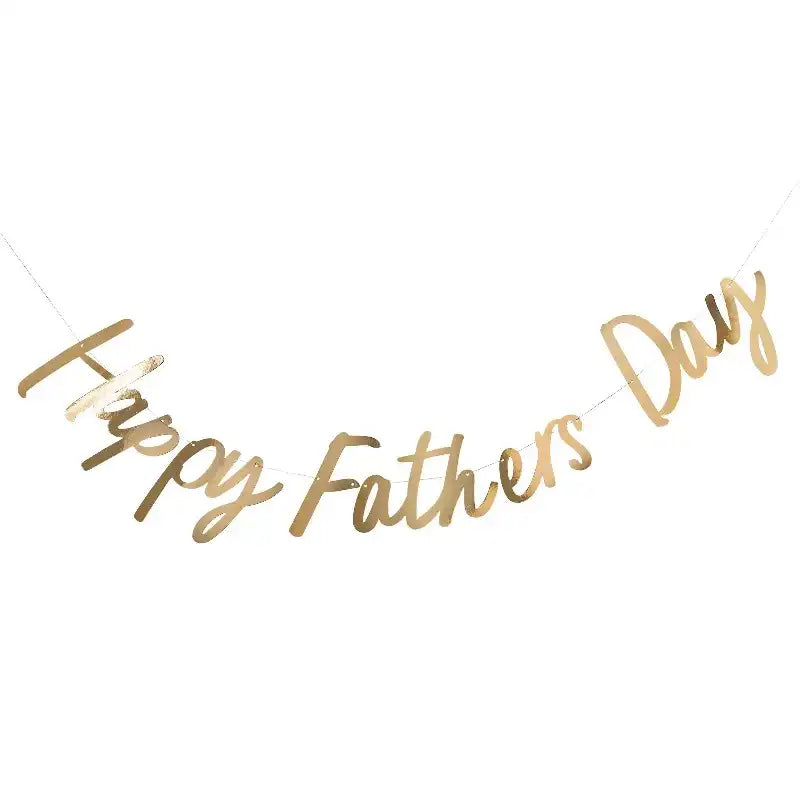 Gold Happy Father's Day Letter Banner (2m) Father's Day