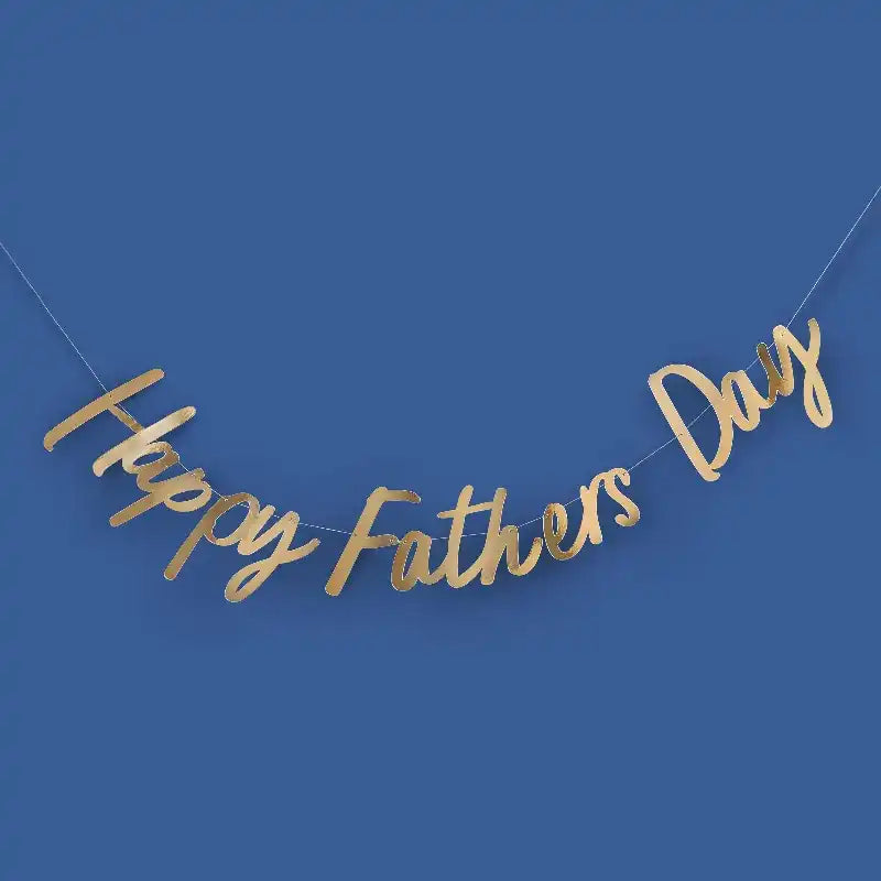 Gold Happy Father's Day Letter Banner (2m) Father's Day