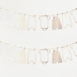 Gold Foiled Baby Grow Garland (2.5m)