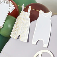 Gold Foiled Baby Grow Garland (2.5m) Baby Shower