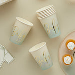 Sage Green 'Baby' Paper Cups (x8)