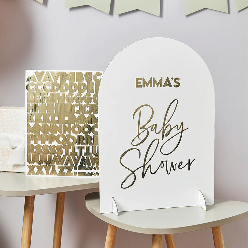 Customisable Baby Shower Sign