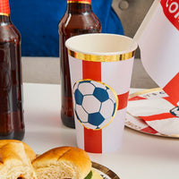 England Football Jumbo Paper Cups (x8) Summer
