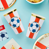 England Football Jumbo Paper Cups (x8) Summer