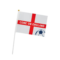 Come on England Small Waving Flags (x6) Summer