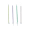 Pastel Skinny Candles (x12) General Party