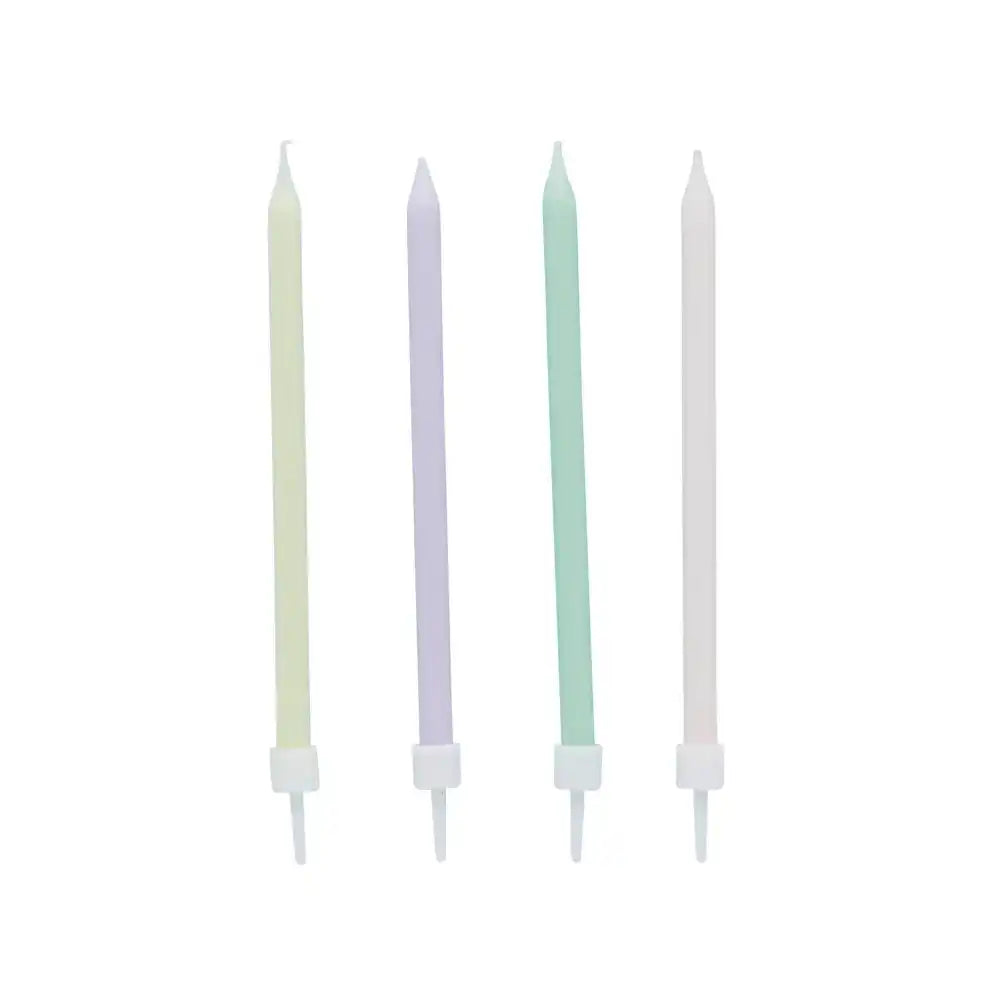 Pastel Skinny Candles (x12) General Party