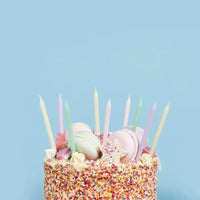 Pastel Skinny Candles (x12) General Party