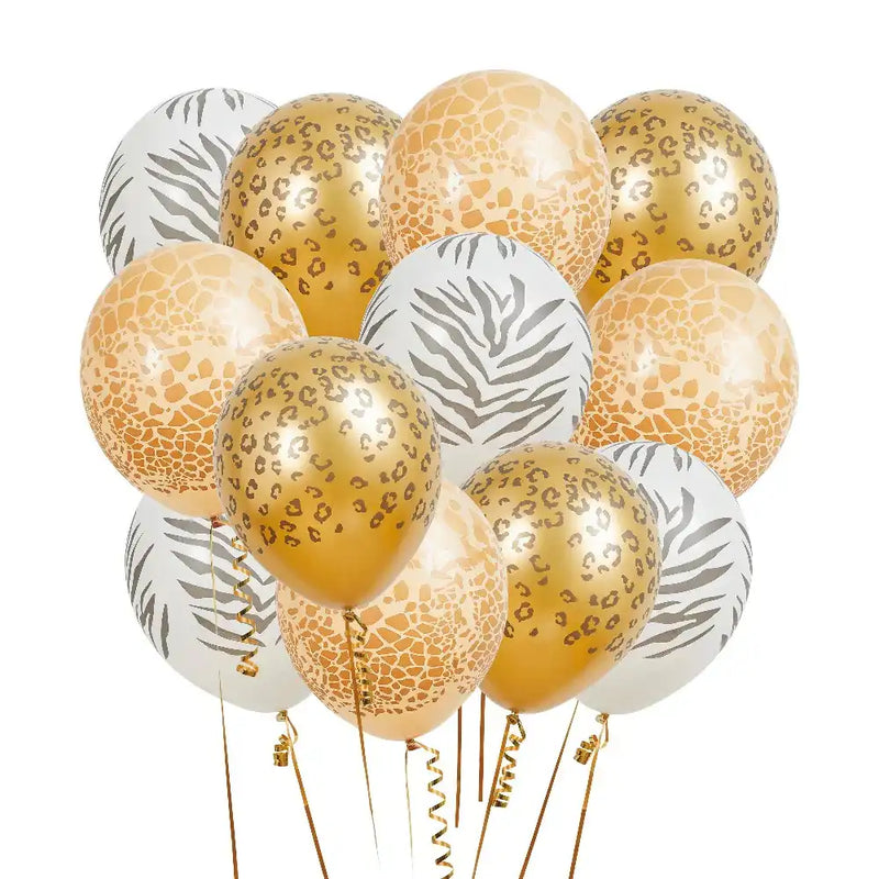 Safari Latex Balloon Bundle (x12) Kids Party