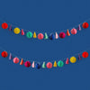 Bright Coloured Honeycomb & Tassel Garland (2m) Summer