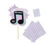 Customisable Musical Note Cake Topper Kids Party