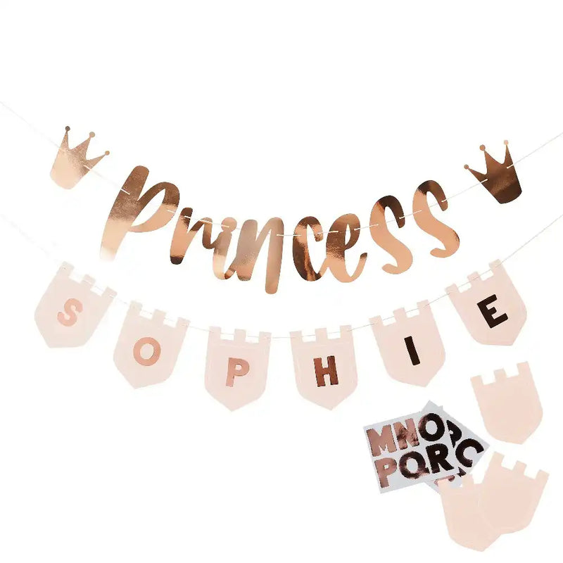 Customisable Princess Banner (2m) Kids Party