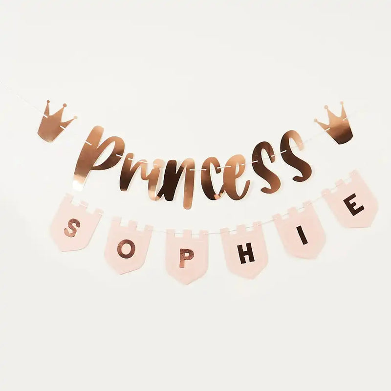 Customisable Princess Banner (2m) Kids Party
