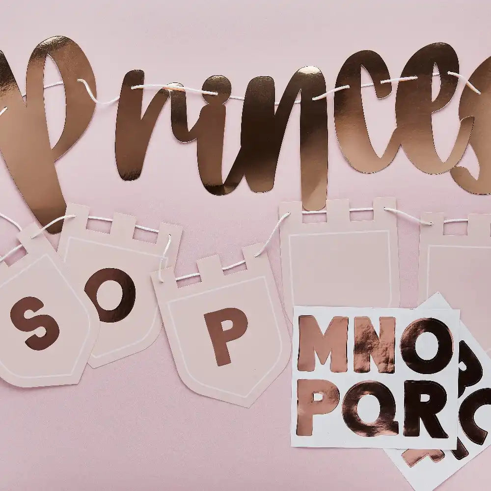 Customisable Princess Banner (2m) Kids Party