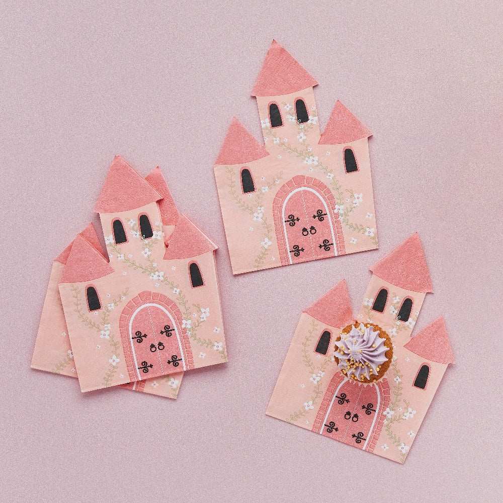 Princess Castle Paper Napkins (x16) Kids Party