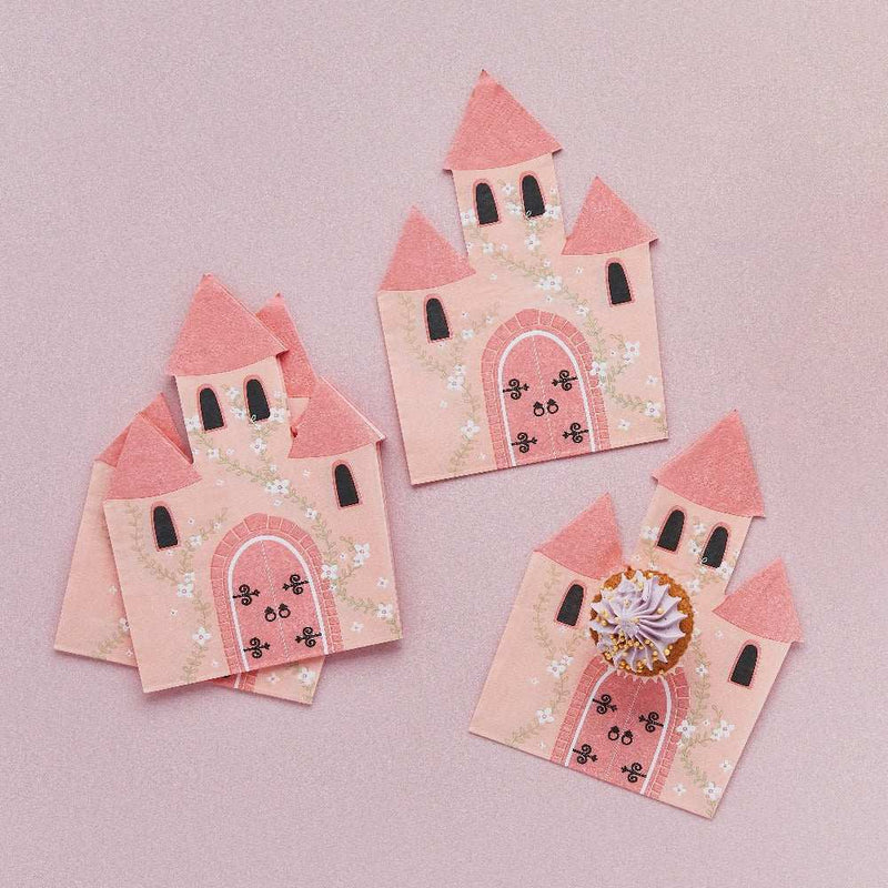 Princess Castle Paper Napkins (x16) Kids Party