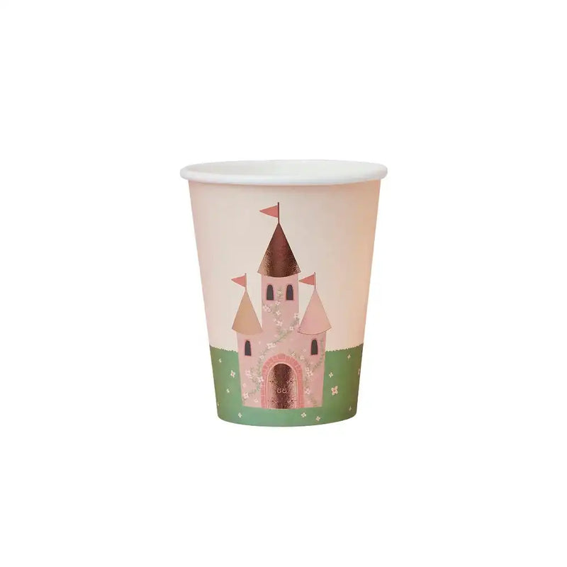 Princess Castle Paper Cups (x8) Kids Party