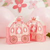 Princess Carriage Party Bags with Personalised Sticker Sheets (x4) Kids Party