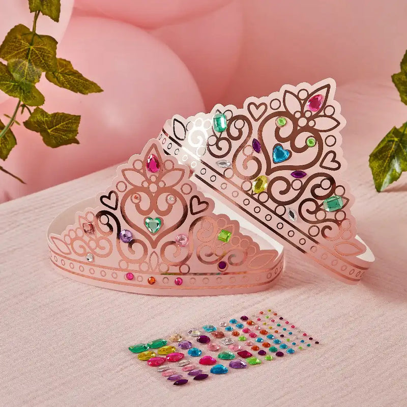 DIY Princess Card Tiara Kit (x4) Kids Party