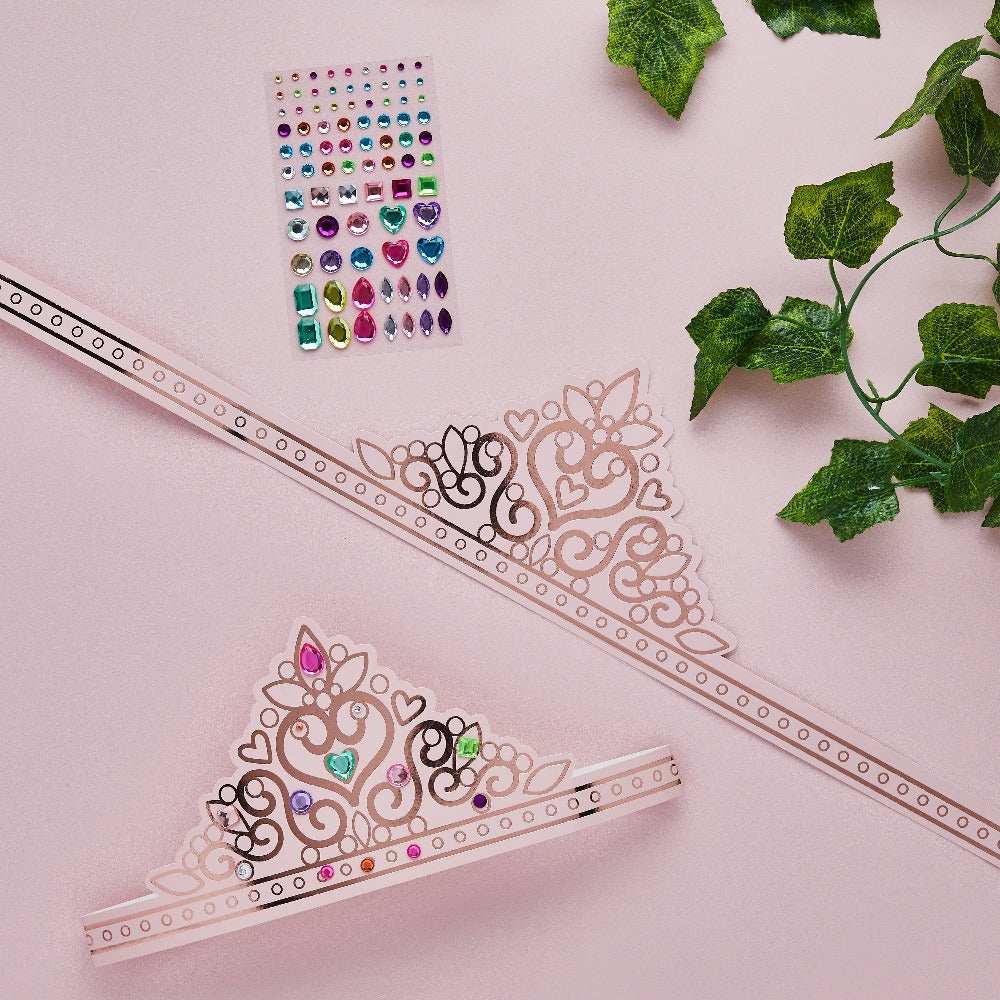 DIY Princess Card Tiara Kit (x4) Kids Party