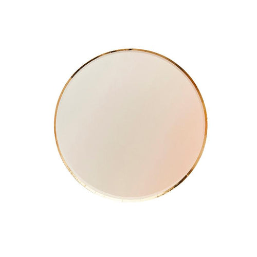 Gold & Peach Ombre Paper Plates (x8)