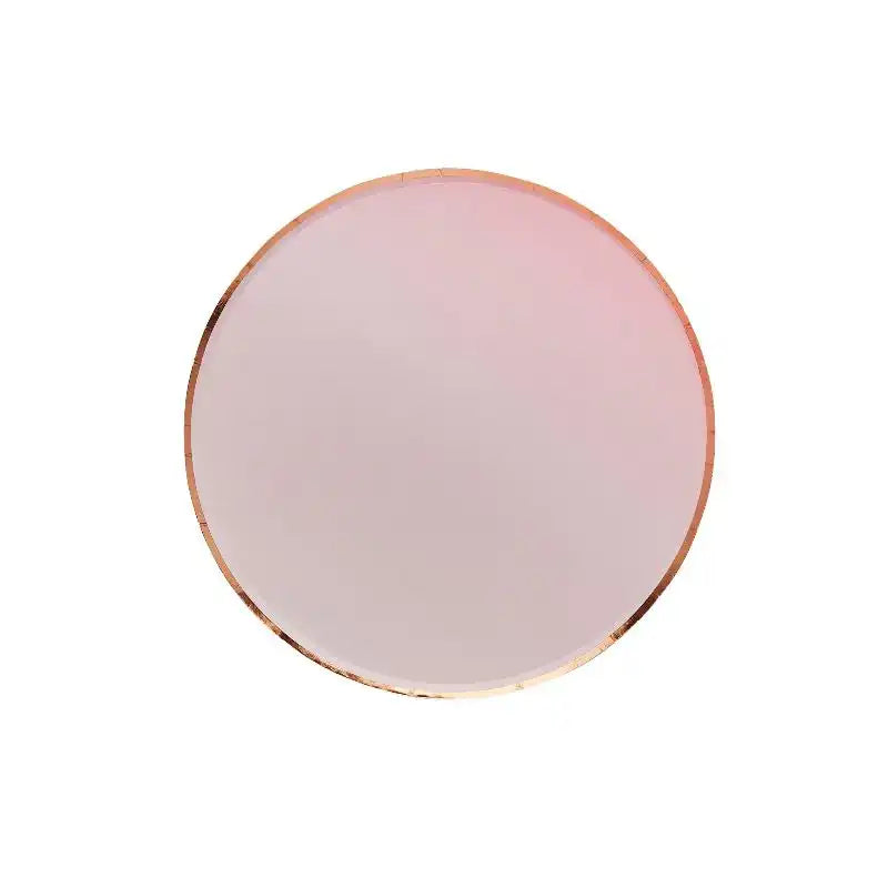 Rose Gold & Pink Ombre Paper Plates (x8) General Party