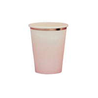 Rose Gold & Pink Ombre Paper Cups (x8) General Party