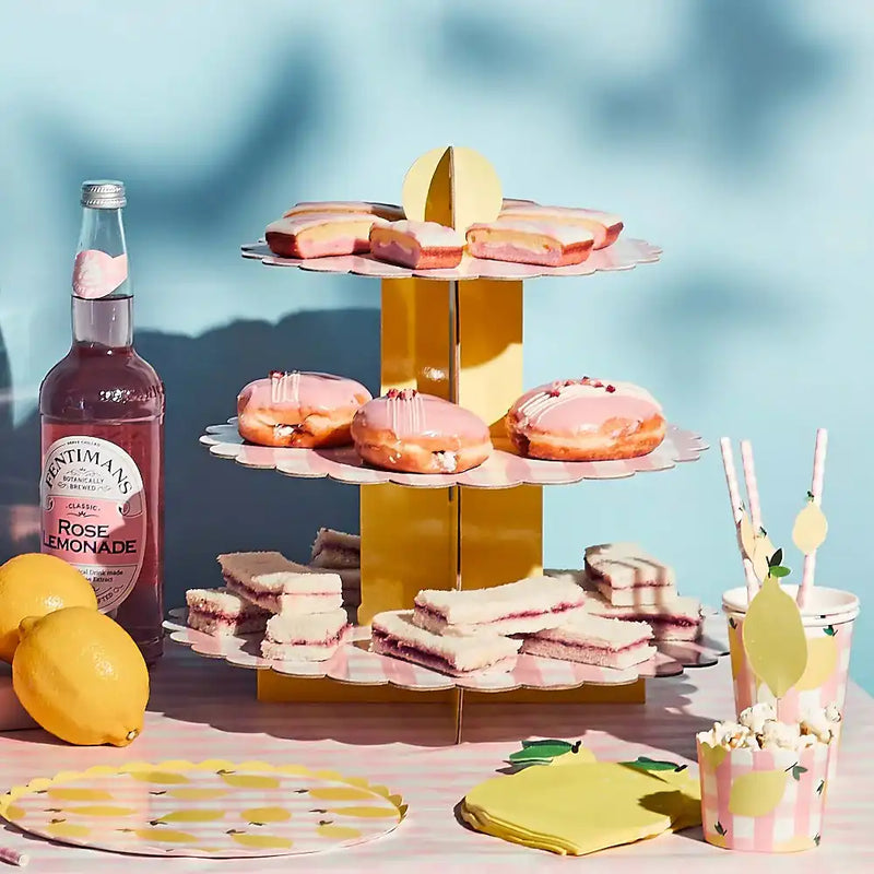 Pink Gingham Cake Stand General Party