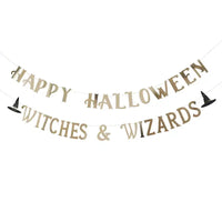 'Happy Halloween' Witches & Wizards Banner (2m) Halloween 2024