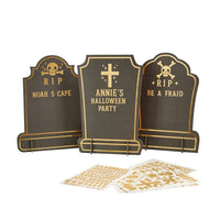 Customisable Gravestone Signs (x3) Halloween 2024