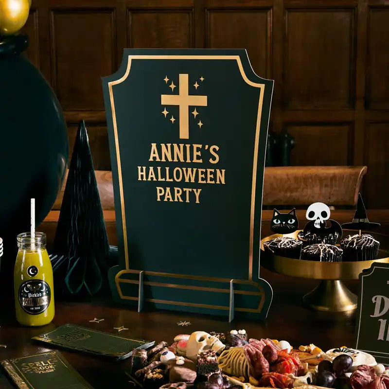 Customisable Gravestone Signs (x3) Halloween 2024