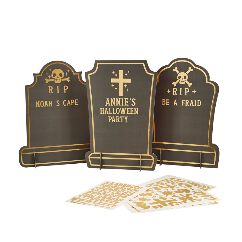 Customisable Gravestone Signs (x3)