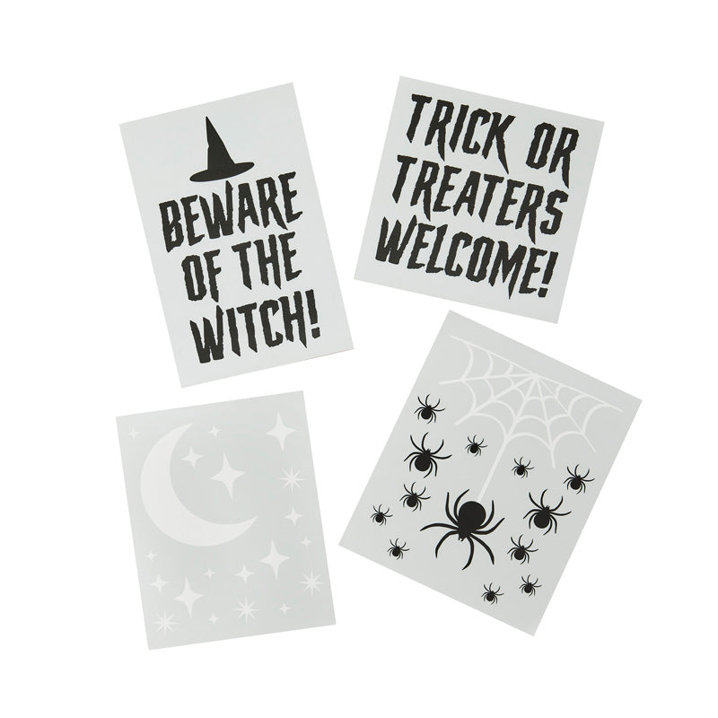 Trick or Treat Window Clings (x4)