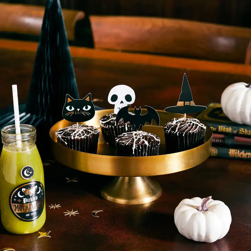 Halloween Gold Foiled Food Picks (x12) Halloween 2024