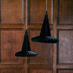 Hanging Honeycomb Witches Hats (x3)