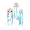 Hanging Jellyfish with Tissue Tassels (x3) Kids Party