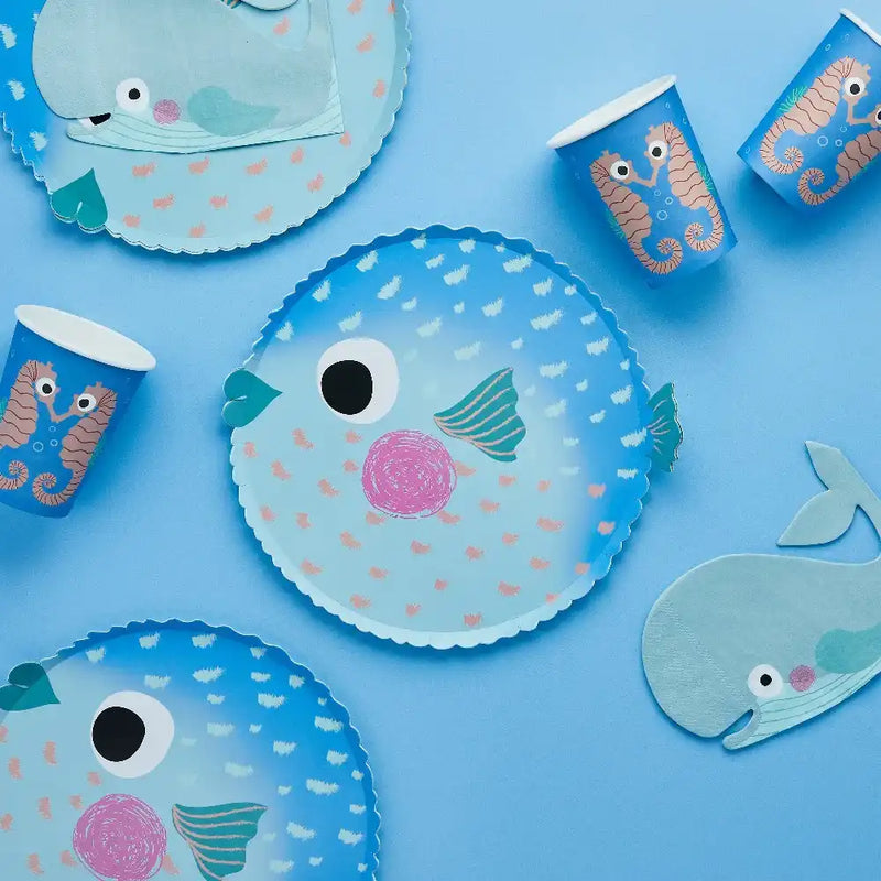 Puffer Fish Plates (x8) Kids Party