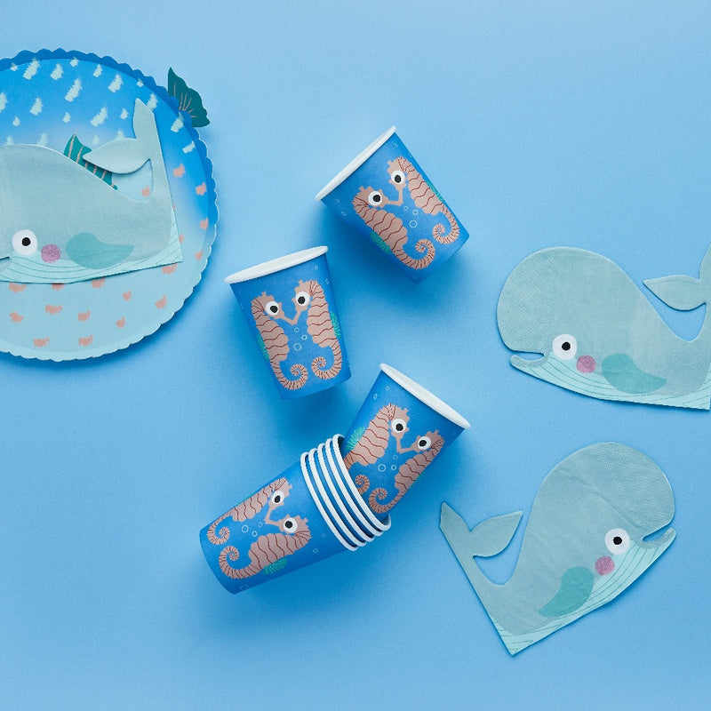 Seahorse Party Cups (x8)