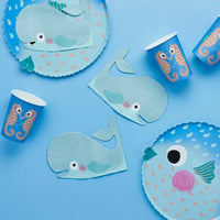Whale Paper Napkins (x16) Kids Party