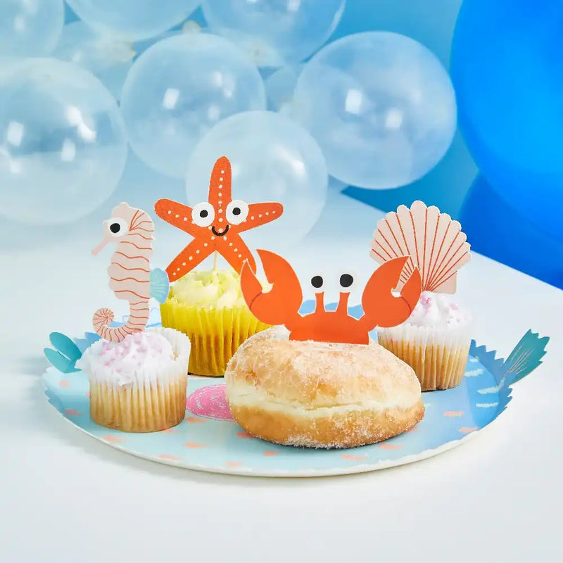 Fish & Coral Cake Topper Set Kids Party