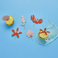 Fish & Coral Cake Topper Set Kids Party