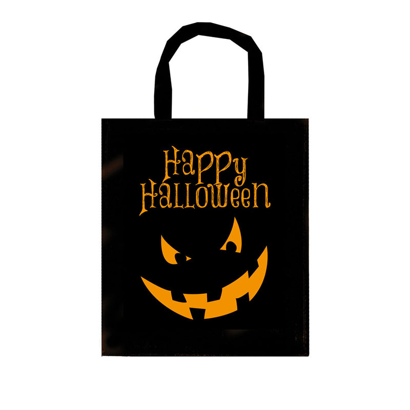 Black Happy Halloween Treat Bag