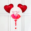 Personalised Heart Filled Bubble Balloon in a Box – Mini Balloons 2 Heart Balloons Personalised Balloons
