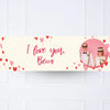 Heart Confetti Personalised Party Banner Photo and Message None Personalised Banner