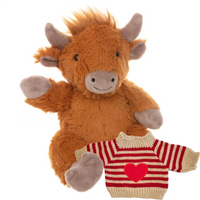 Make a Bear - Hippie The Highland Cow Heart Jumper Make a Bear