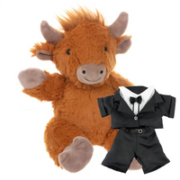 Make a Bear - Hippie The Highland Cow Tuxedo Make a Bear