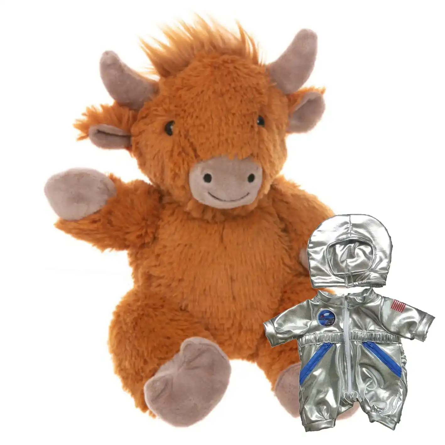 Make a Bear - Hippie The Highland Cow Astronaut Outfit Make a Bear