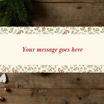 Personalised Table Runner - Traditional Holly & Berries