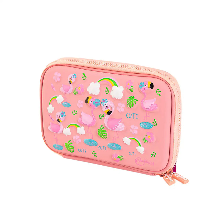 Pink Flamingo Hardtop Pencil Case Own Brand